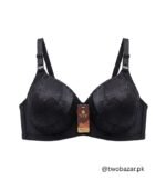 Black Lace Full Coverage Bra