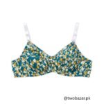 Floral Print Non Padded Cotton Bra