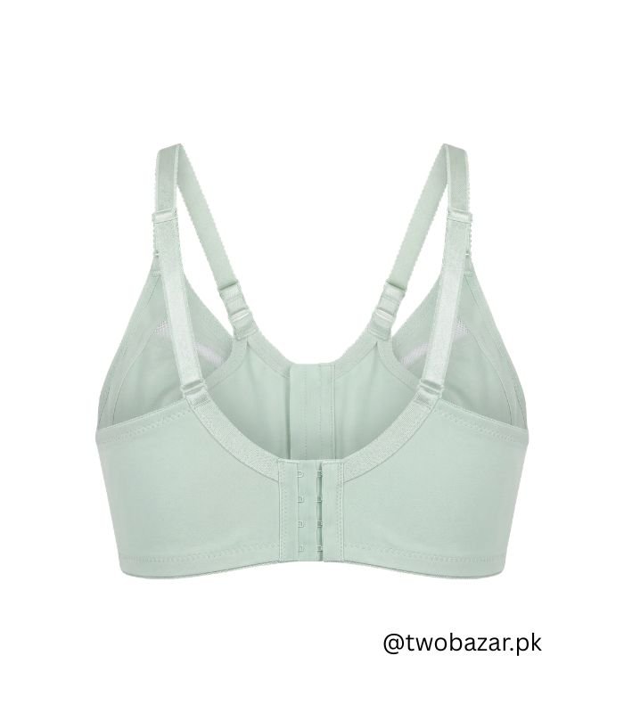 Green Lace Non Padded Full Coverage Bra