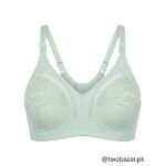 Green Lace Non Padded Full Coverage Bra