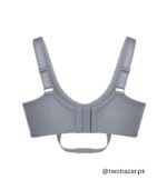 Grey Lace Non Padded Full Coverage Bra