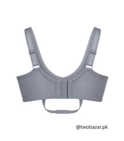 Grey Lace Non Padded Full Coverage Bra