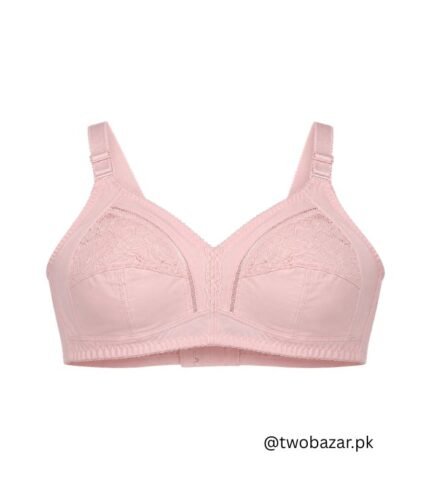 Pink Lace Non Padded Full Coverage Bra