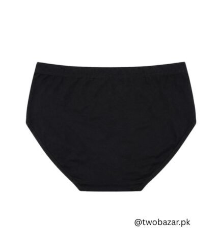 Women Black Cotton Panties High Waist