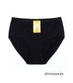 Women Black Cotton Panties High Waist