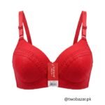 Women Red Lace Padded Bra